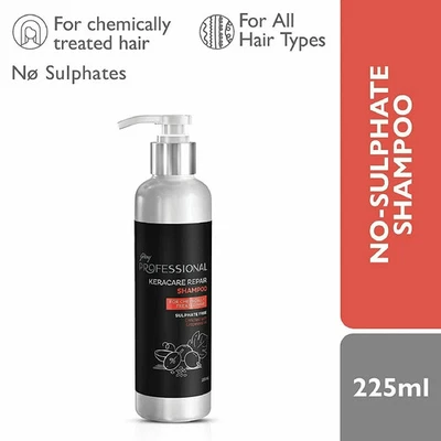 Champú Godrej Profesional Keracare Reparador Sin Sulfatos 225gm Foto 1 de 4