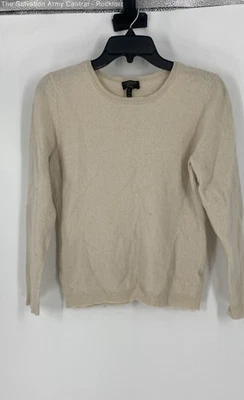 Suéter Pullover Charter Club Mujer Crema Cachemira Manga Larga Talla XL Foto 1 de 4