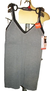 Skinny Girl 2pk Women's seamless layering camis-SZ S-NWT-ret 42.-rem pads-bl/gra - Picture 1 of 10