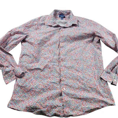 Apt. 9 Camisa Para Hombre XL Floral Colorida Ajustada Abotonada Manga Larga Premier Flex Foto 1 de 4