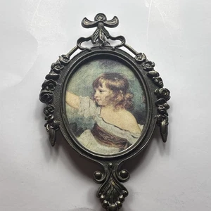 “Vintage Ornate Wall Plaques Pair Child Portraits Victorian Style Frames” - Picture 1 of 15