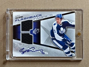 Borje Salming Flashback Fabrics Jersey Auto 2008-09 SPX Hockey Toronto - Bild 1 von 2
