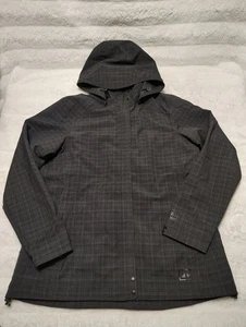 REI Ski Jacket Women Size L Rain Coat Cinch Zip Snap Lined Pocket Hooded - Picture 1 of 7