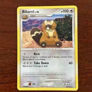 Tarjeta Pokémon Bibarel 20/130 no holográfica rara diamante y perla - Imagen 1 de 3