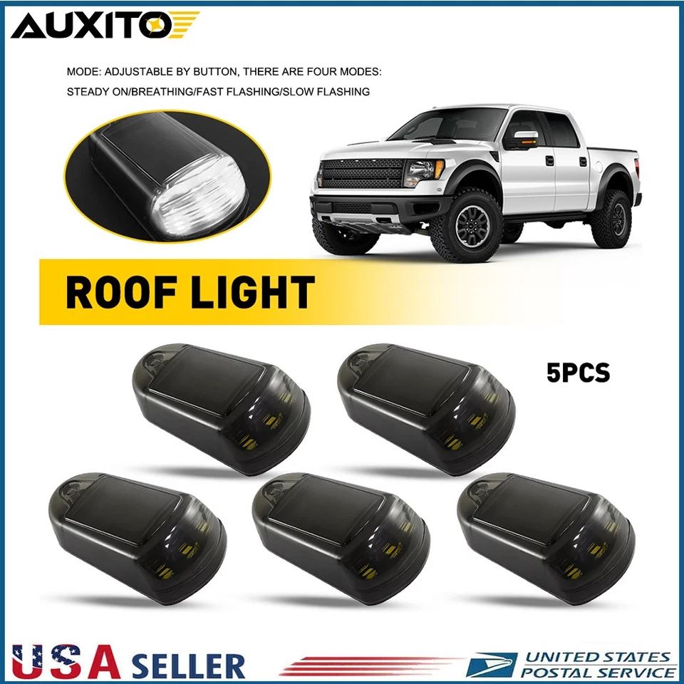 Carcasa de luz de circulación marcador de techo de cabina blanca para 03-18 Dodge Ram 1500 2500 3500 Foto 1 de 4