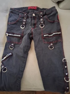 Tripp Pants Black Y2K Vintage Size 13 Low Rise See Pics For Measurements - Picture 1 of 12
