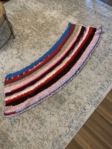 Beautiful Handmade Afghan/Throw multicolor  - Picture 1 of 6