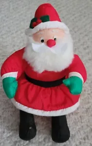 Vintage International Silver Nylon Parachute Santa - Picture 1 of 9