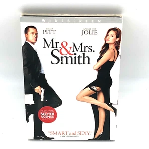 Mr. & Mrs. Smith (DVD Widescreen 2005) Brad Pitt, Angelina Jolie with Sleeve - Picture 1 of 4