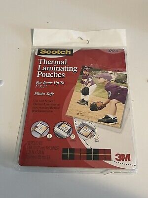 3M Corp Scotch Thermal Laminating Pouches, 5 X 7-Inches, 20-Pouches • 8$