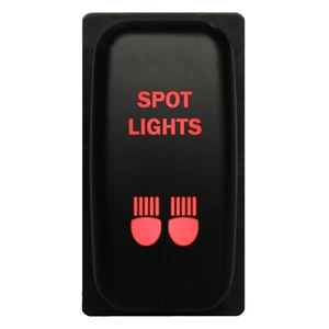Interruptor pulsador LUCES FOCOS M123R 12V 3A LED rojo para Mitsubishi Outlander Endeavo... - Imagen 1 de 1