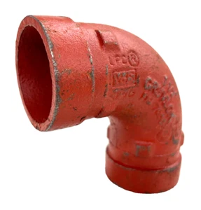 Gruvlok 1-1/2" Style 7050 Winkel 90 Grad gerillt Endrohrverschraubung - Bild 1 von 12