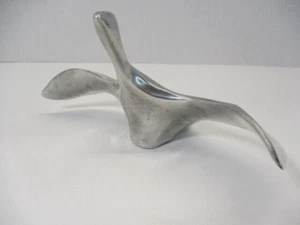 Vintage Hoselton Abstract Aluminium Flying Goose Sculpture Made in Canada MCM - Picture 1 of 12
