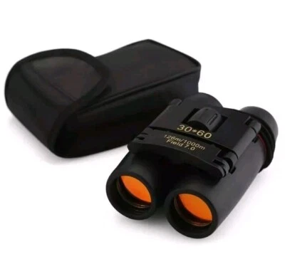 MINI BINOCOLO PIEGHEVOLE CANNOCCHIALE CON ZOOM 30X60 VISIONE NOTTURNA CON FODERO - Immagine 1 di 4