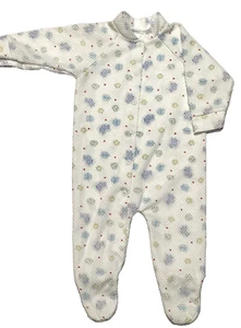 Vintage Gerber Airplane Stars White Sleeper 3-6 Month Boys - Picture 1 of 8