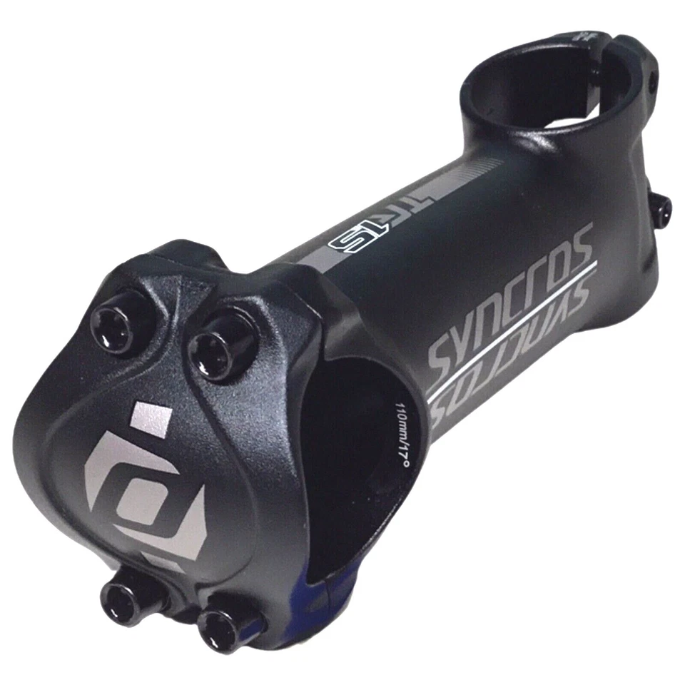 Syncros TR 1.5 Road-MTB Stem 110 or 120mm 17° Rise 31.8 Bar Clamp Matte Black - Image 1 of 4