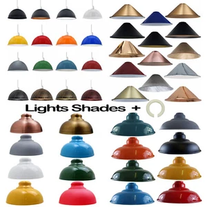 Vintage Retro Pendant Shade Metal Lampshade Kitchen Modern Ceiling Light Shades - Picture 1 of 281