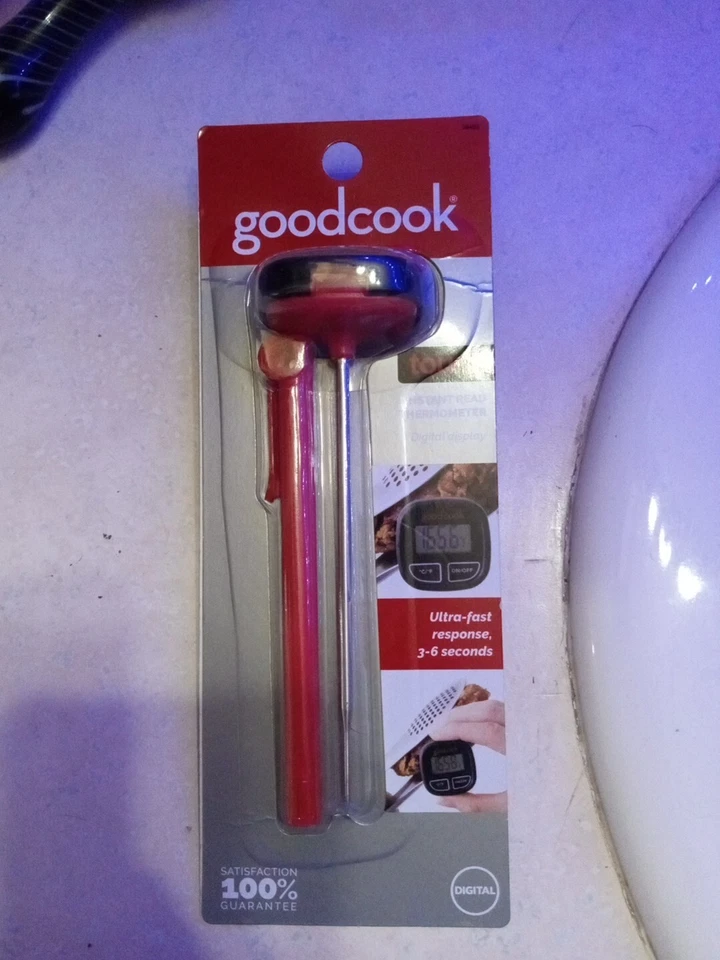 Goodcook Instant Read Thermometer Comfort Grip Handle Pro Non-slip Silicone Head - Image 1 of 1