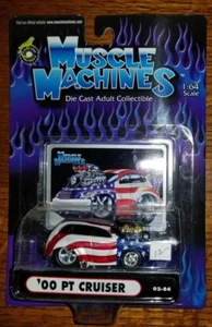Muscle Machines Patriotic Stars and Stripes 2000 PT Cruiser 1:64 (4E) - Picture 1 of 2