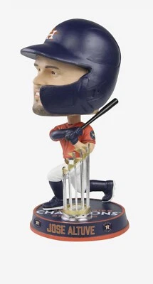 Jose Altuve Houston Astros 2022 WS Champion Orange Jersey BigHead  FOCO - Image 1 of 4