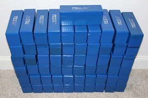 CAJA DE ALMACENAMIENTO DE PLÁSTICO AZUL PCGS ALMACENA HASTA 20 MONEDAS EN SOPORTES PCGS USADOS - Imagen 1 de 10