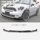 GBN Style Carbon Fiber Front Bumper Lip Splitter Kit For Mini Countryman R60 JCW MINI Countryman