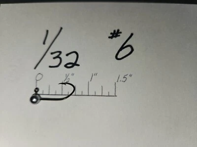 TCI JIGS 50 1/32oz Ball Head Jigs Bronze Sickle Hooks #10 #8 #6 #4 #2 #1 You Choose