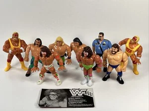 WWF Hasbro lot of 9 Action Figures Ultimate Warrior Hulk Hogan Rockers Bossman - Picture 1 of 24