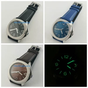 New 40mm Sapphire glass sterile Luminous Dial Date DG2813 Automatic Mens Watch - Picture 1 of 13