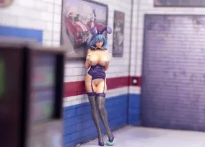 1/43 figure Cosplay sexy Bunny girl Wonder fit 1:43 street car stand - Picture 1 of 4
