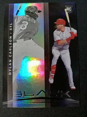 2021 Panini Chronicles Black Dylan Carlson RC # 2 St. Louis Cardinals - Image 1 of 2