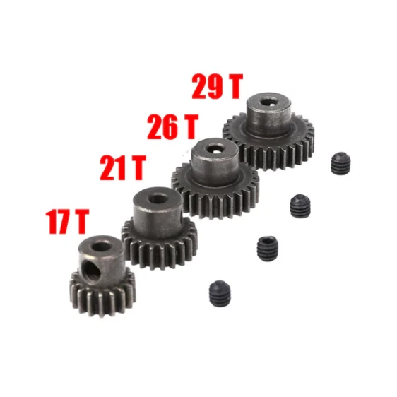 1x RC Motor Zahnrad 3,175mm 17t / 21t / 26t / 29t Modul 0.6 Für RC Auto Buggy - Bild 1 von 1