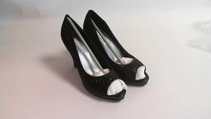 New Dyeables Wedding/Evening Shoe - Black Glitter - Sari - US 9B UK 7 #24D299 - Picture 1 of 5