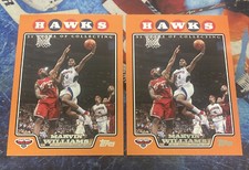 LOT OF (2) 2008-09 Topps Orange Border /1199 Marvin Williams LeBron James #62