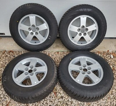 Mitsubishi Outlander II III Alufelgen 6,5x16 ET38 Winterreifen 215/70, 6,7 - 8mm - Bild 1 von 4