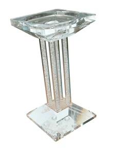 Iluminación por Diseño Shannon Cristal Hermoso Pedestal Cristal Candelabro Estilo - Imagen 1 de 14