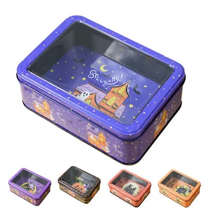 Halloween Keksdose Klardeckel Keksdose Box Geschenkpaket Plätzchen Bonboniere - Bild 1 von 16