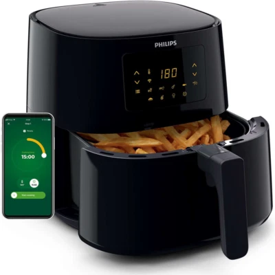 NEUF Philips Airfryer HD9280 70 XL Friteuse à air chaud 6 2L 2000W avec comma... - Photo 1/4