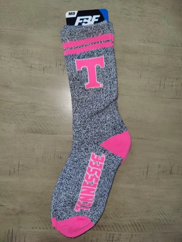 Tennessee Volunteers Women's Pink Highlights NCAA Crew Team Socks Medium Cover