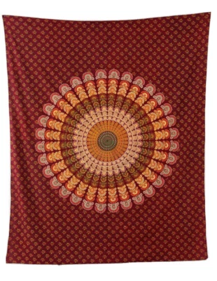 Tapiz mandala rojo y melocotón Urban Outfitters colgante de pared Foto 1 de 3