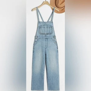 Anthropologie Joe’s Jeans Salopette bavaglino denim gamba larga accattivante taglia small - Foto 1 di 9