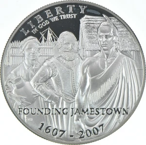 2007-P Proof Jamestown Commemorative Silver Dollar $1 *3806 - Picture 1 of 3