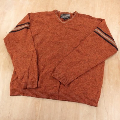 Suéter de Colección Años 90 y2k ABERCROMBIE & FITCH Shetland Lana Rayas Cuello en V Etiqueta XL Foto 1 de 4