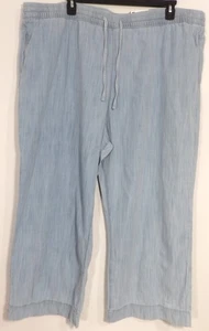 Pantalones rectos de tiro alto azul Sonoma talla 3X 45x26 I302 - Imagen 1 de 3