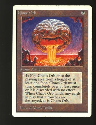 Magic MTG Unlimited Chaos Orb MODERATELY PLAYED MP *889 - Image 1 of 2