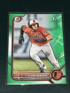 2022 Bowman Draft Dylan Beavers GREEN /99 - Bild 1 von 2