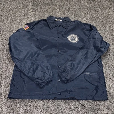 Vintage 70s American Legion USA Large Windbreaker Jacket Bergen NY Post 575 - Image 1 of 4
