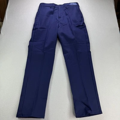Bulwark Pants Mens 36 (Measures 35x34) Blue Tough Pleated Fire Resistant FR Work - Image 1 of 4