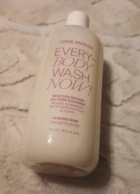 Mousse hidratante Josie Maran Every Body Wash nueva 16 oz látigo de almendras sellado Foto 1 de 4