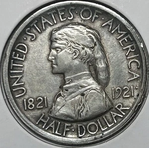 1921 Missouri Centennial Commemorative Silver Half Dollar Looks XF / AU (PVC) - Picture 1 of 2